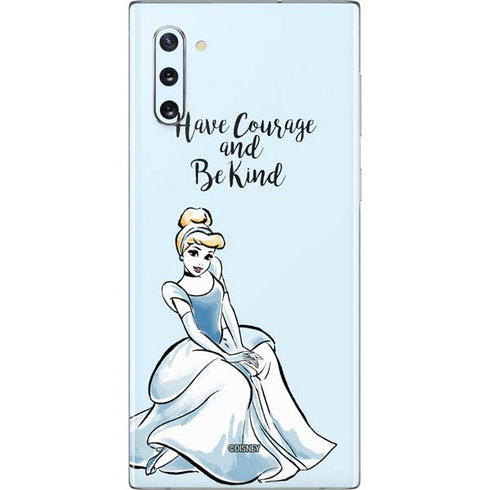 Disney Princess Cinderella Have Courage and Be Kind Art Galaxy Note 10 Skin